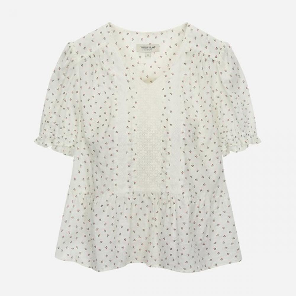 ThurSday ISland Women S Lace Mix Pattern blouSe T264mbl267w