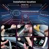 Interior Car LED Lights Wireless APP Control 5 In 1 RGB Ambient Lighting Kit With 236" Fiber Optic, 16 Million Colors Music Sync Waterproof LED Strip