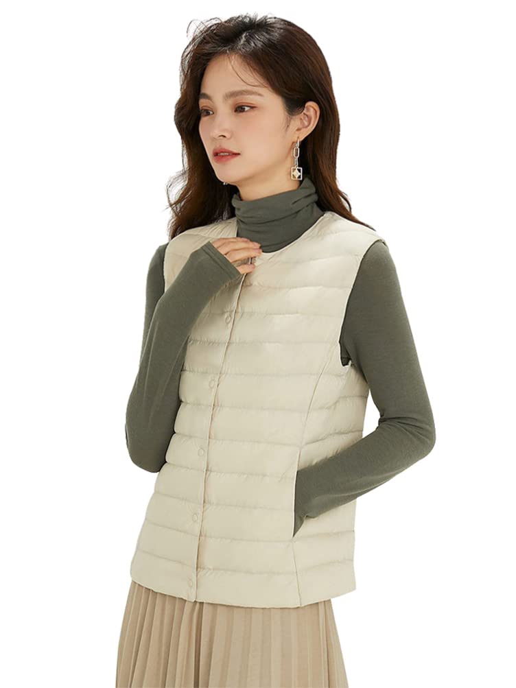 

DUZTELYI Down Vest with Adjustable Round Inner Down and Perfect for and Includes Storage DU460 Women s Collar, V-Neck, Neck, Ultralight, Vest, белый