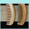 Luxurious Green Sandalwood Wide Tooth Comb Exquisite Anti-static Hair Care Tool