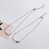 Bohemian Beaded Irregular Pendant Necklace Colored Round Bead High-Grade Crystal Necklace Summer Resin Necklace Jewelry