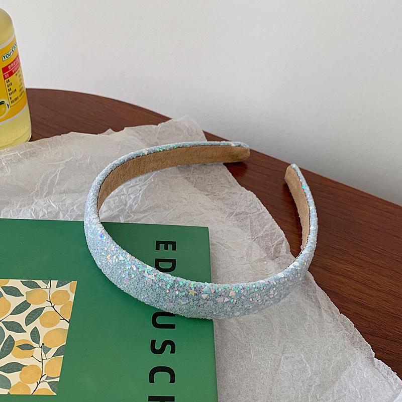 

Нескользящая повязка на голову с пайетками Модные универсальные аксессуары для волос Резинки для волос Аксессуары для волос на каждый день для девочек