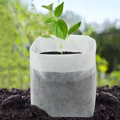 8x10cm 100pcs Biodegradable Seed Nursery Bags, Non-Woven Plants GrowBags, Fabric Seedling Pots Plants Pouch, Home Garden Supply