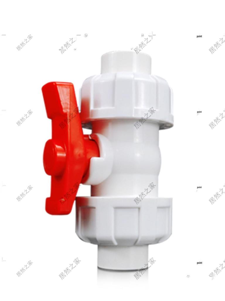 PVC Double Union Ball Valve, Sizes: 20-90mm, Plastic Switch