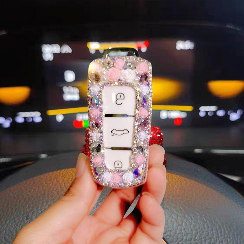 Volkswagen CC Key Case - Women's Diamond Cartoon Design for 17 Magotan CC Models