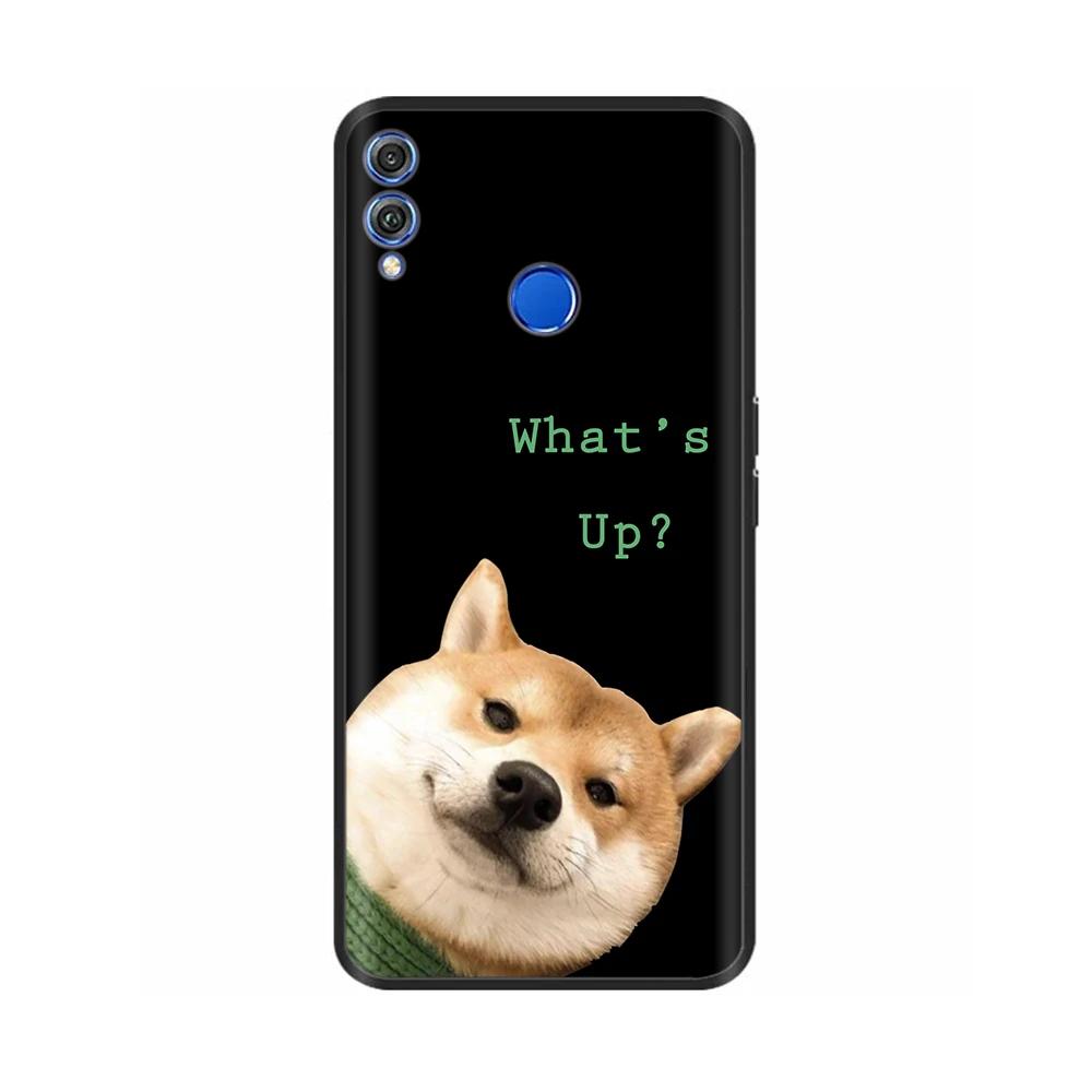 Shockproof Cover For Honor 8X Case Soft TPU Silicone Back Cover For Huawei Honor 8X Cases Honor8X Animals Painted Cover Fundas