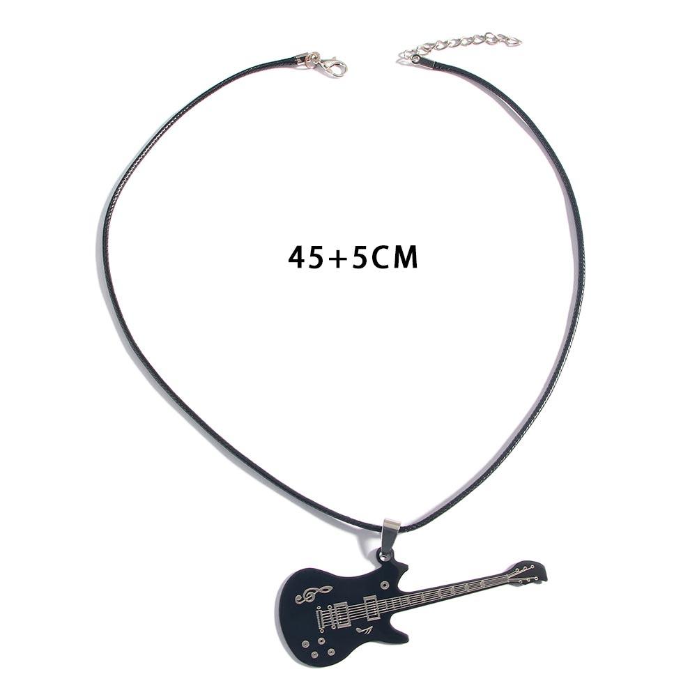 For Men Music Leather Punk Rock Sweater Chain Fashion Accessories Clavicle Chain Necklaces Jewelry