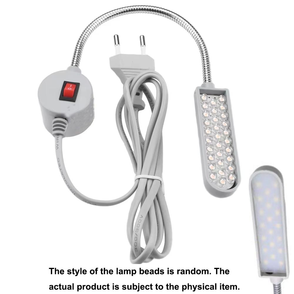 30 LED Industrial Sewing Machine Lamp with 360° Flexible Gooseneck Work Light Clothing Machine Accessory