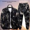 Camouflage Men's Workwear Suit: Spring/Summer Wear-Resistant, Dirt-Resistant for Outdoor and Workshop Labor Protection.