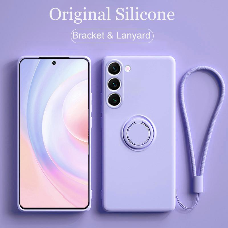 

Magnetic Liquid Silicone Ring Stand Case For Huawei Pura 70 P70 P60 P50 P40 Mate 60 50 40 Pro Plus Nova 11 10 Honor 90 80 70 60 For Honor 50SE