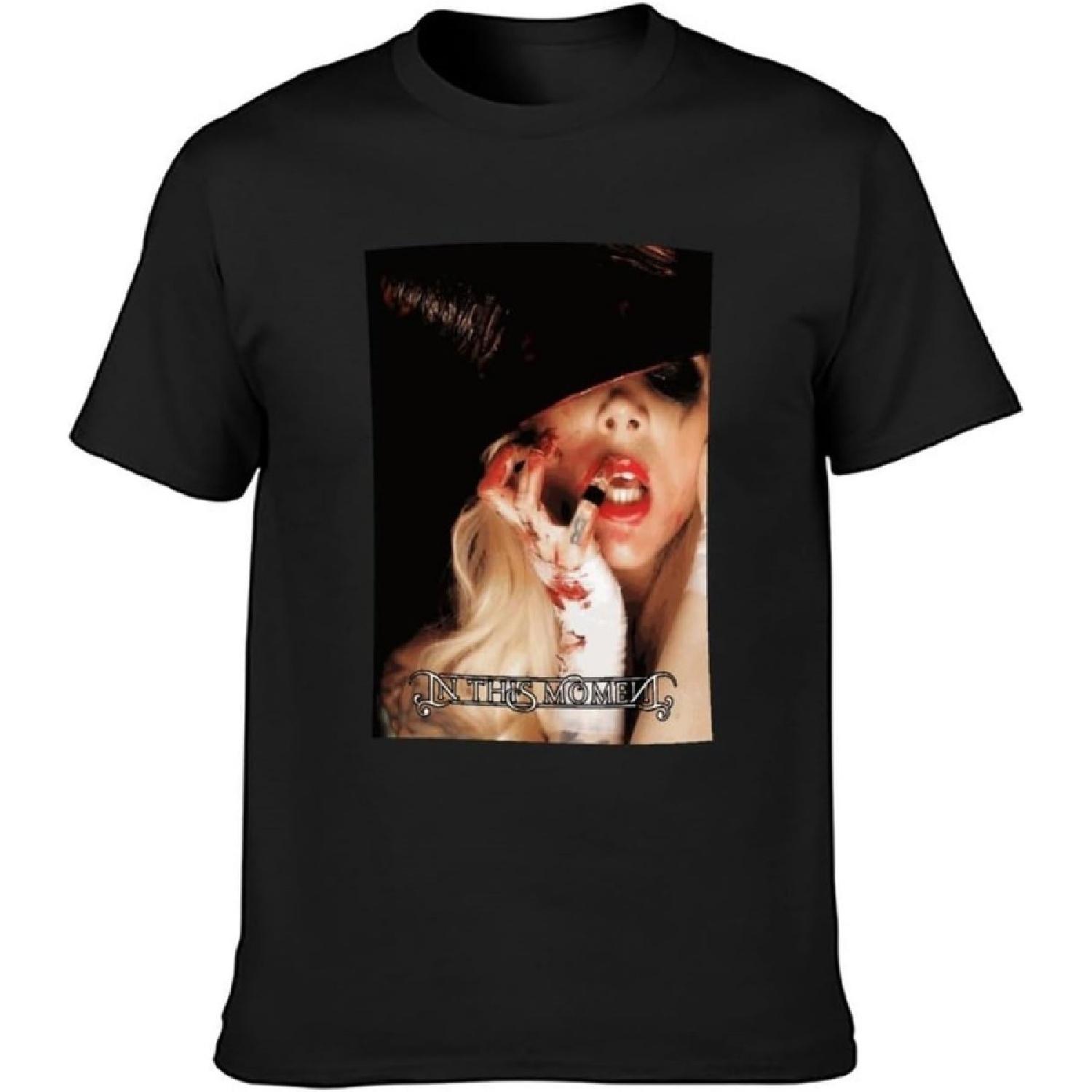 

in This Moment Unisex T-Shirt Printed Tee Graphic Top Men Black Shirt XXXXXL чорний