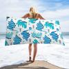 INS style dinosaur print beach towel yoga mat environmentally friendly non-fading thick large size bath towel outdoor picnic mat