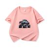 Kids Cotton T Shirt Cool Cartoon Offroad Vehicle Print Crew Neck Short Sleeve Tee Casual Boys Girls Summer Tops