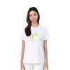 adidas T Shirts Women's White Crew Neck Moderate Straight Fit IM8885