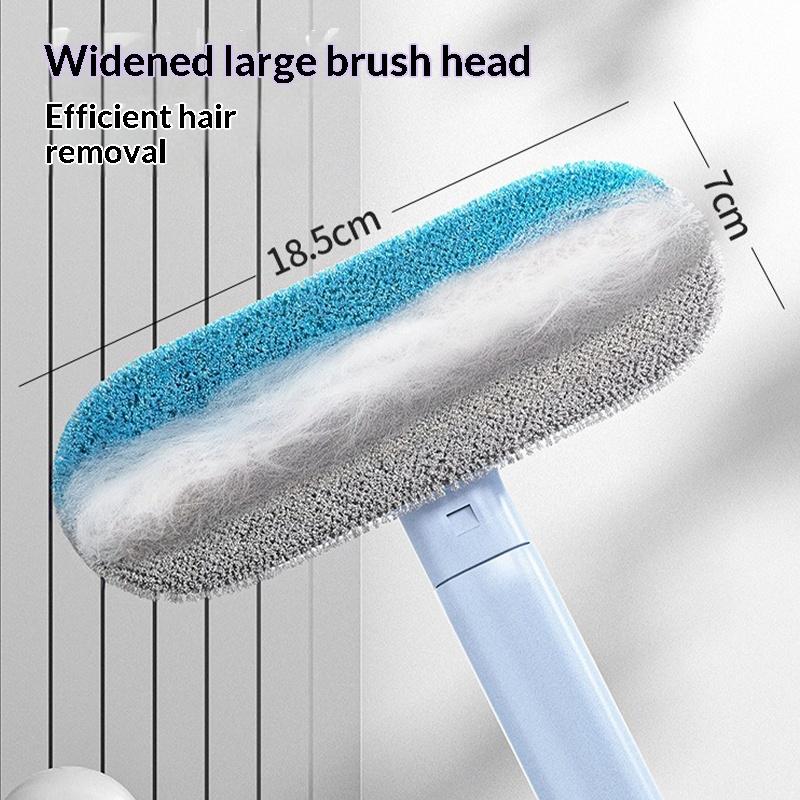 Long Handle Pet Hair Remover Brush Static Cat Hair Cleaner Multi-functional For Carpets Ideal For Cat Furniture Cleaning