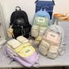 Schoolbag Mori Dopamine Color Matching Backpack Female Wholesale Junior High School Students Fresh Schoolbag Versatile High Value Travel Backpack
