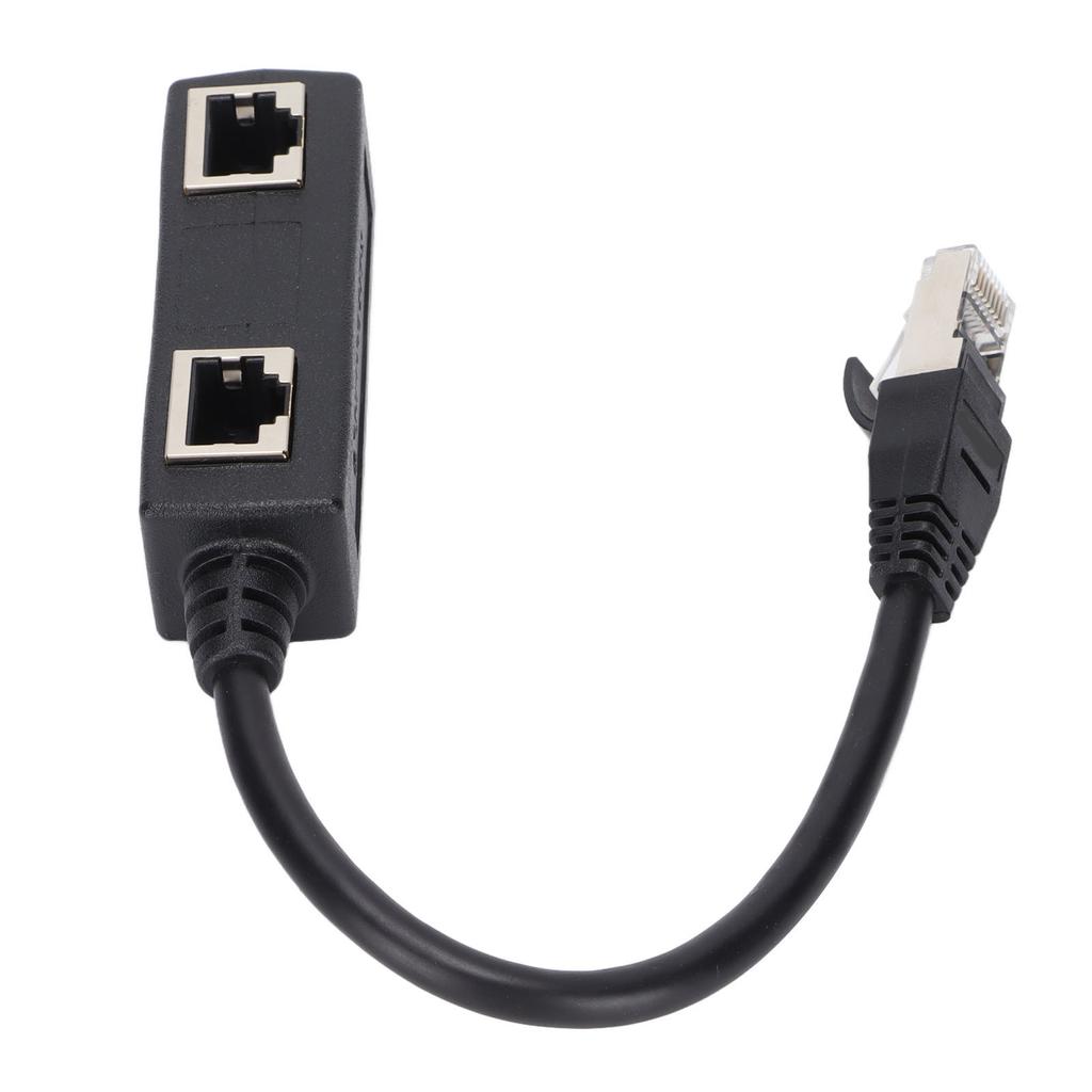 RJ45 Splitter Adapter 1 Male To 2 Female Port Ethernet Connector for Network Home Office