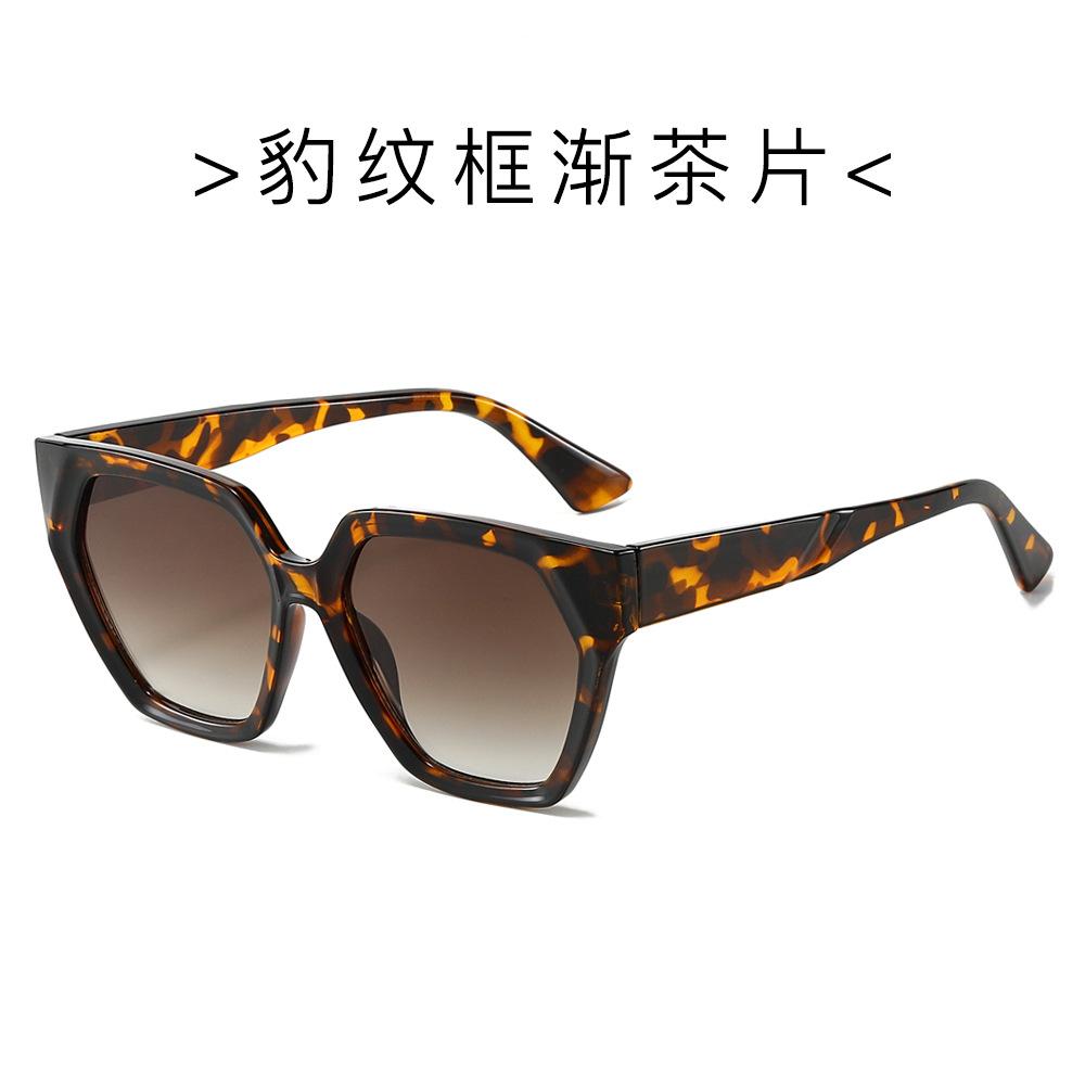 Ochelari Trend Ochelari de Soare Poligonali Femei Textură Potrivire Cromatică Ochelari de Soare Punct