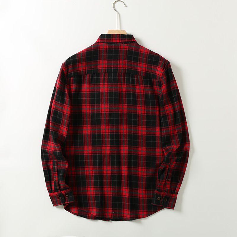 Factory Leftover Stock Classic Plaid Casual Long-Sleeve Shirt