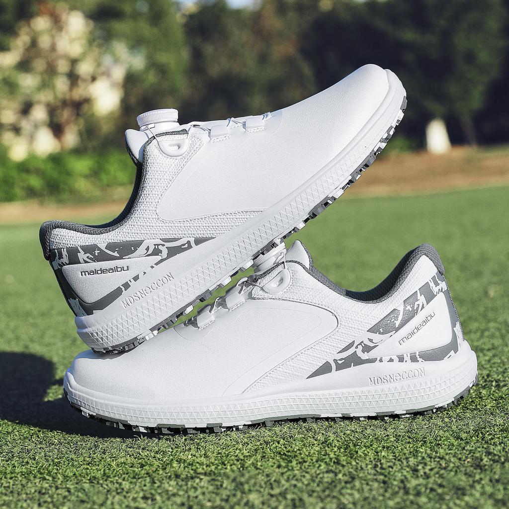 Amazon popular men's and women's outdoor golf shoes rotating buckle casual shoes lightweight breathable travel shoes