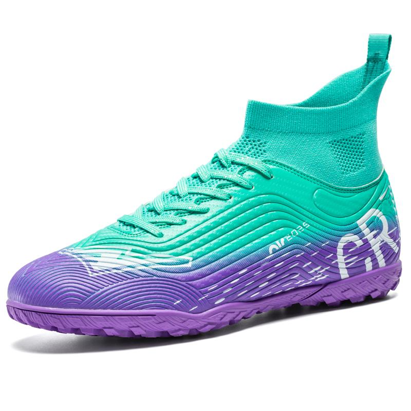Pink Soccer Shoes Men Kids Professional Society Original Football Boots Outdoor Non-Slip Futsal Trainning Sneakers Size 33-46