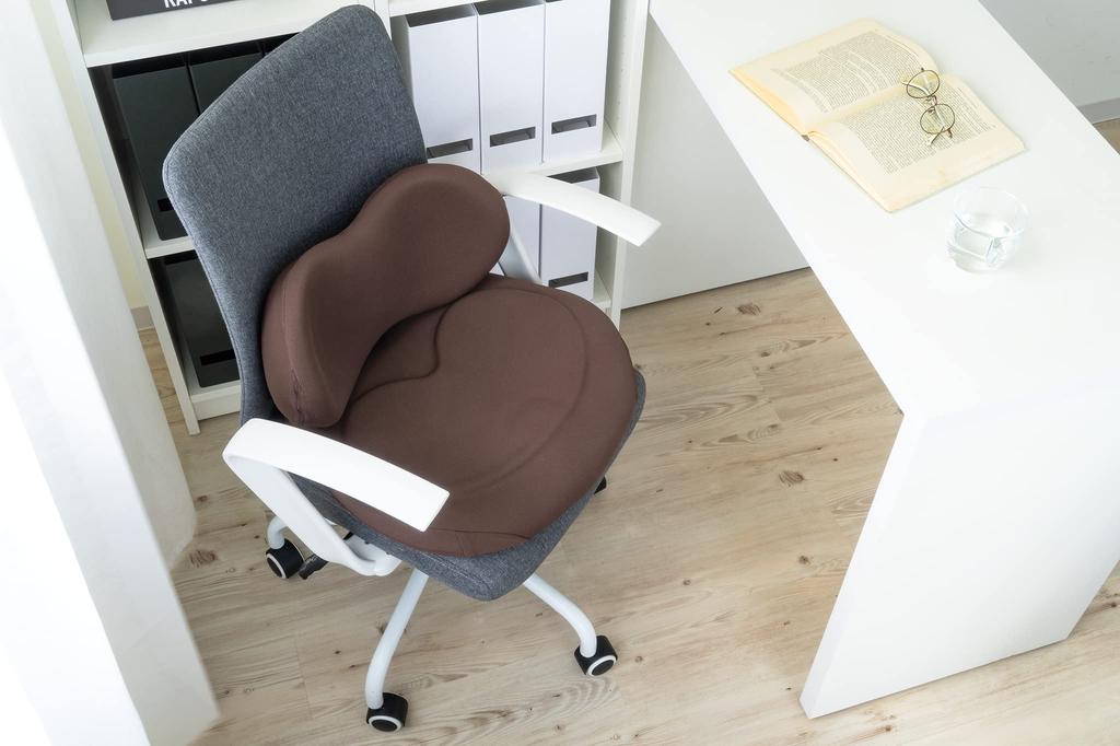 EXGEL Hug Comfy Brown HUG03 Cushion Made In Japan Pelvic Support Posture Urethane Chair Supplies Pelvic Support Cushion for Chairs