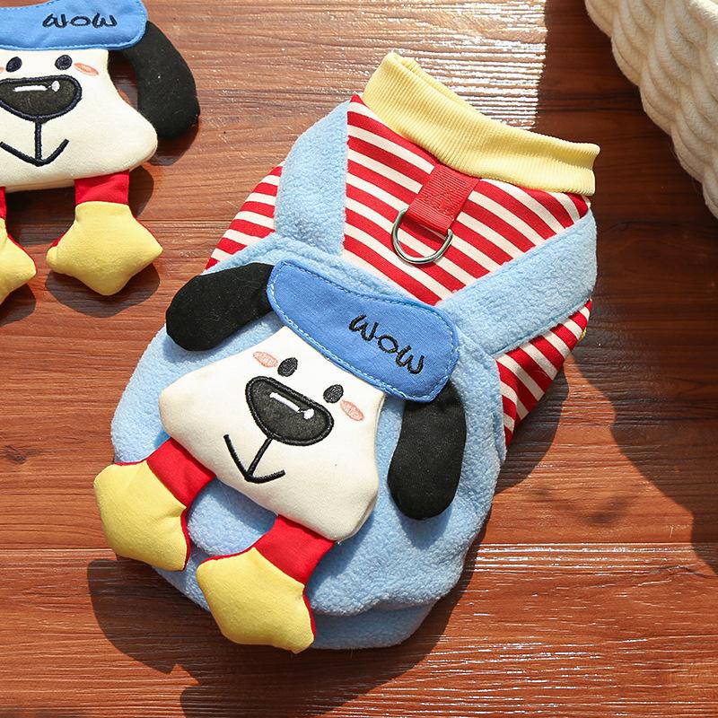 Autumn Winter Cat Clothes Supplies Dog Pet Velvet Vest Doll Teddy Bear