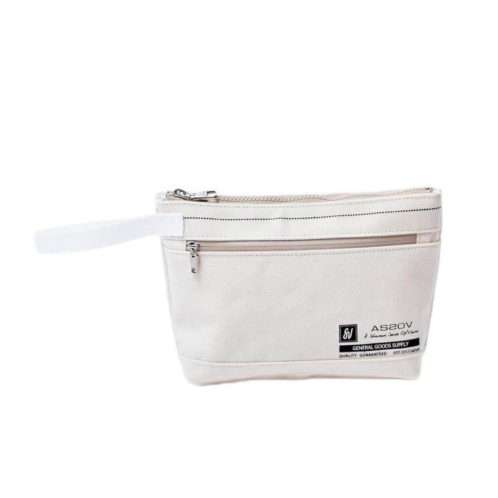 AS2OV ALBERTON CANVAS POUCH, BEIGE