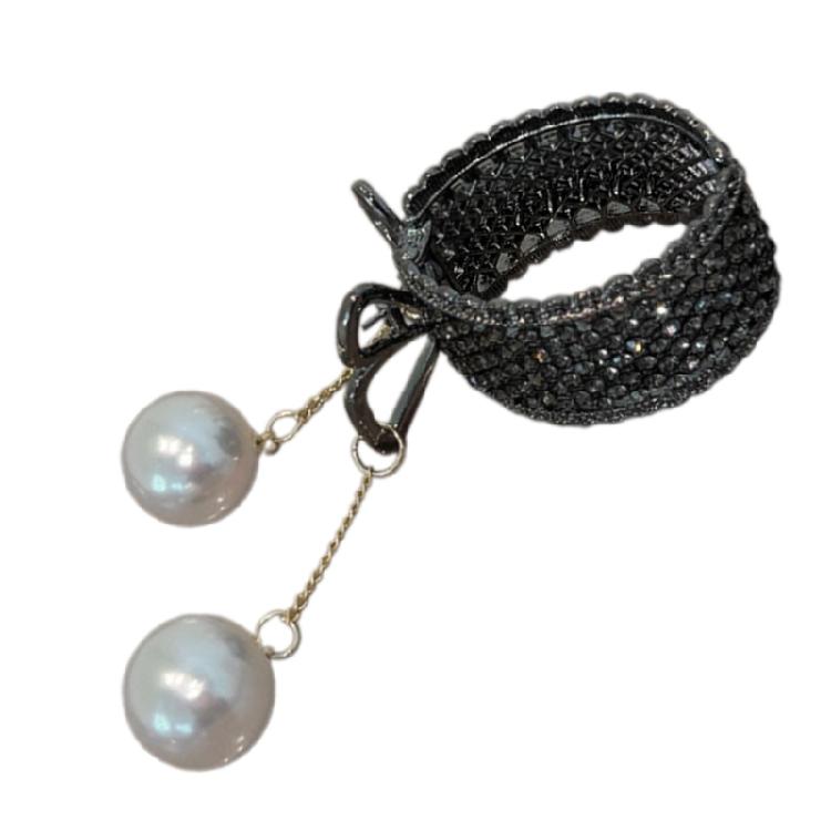 

Elegant Hair Barrettes Simple Temperament Hairpins Antiskid Bobbles Hairpin Durability Hair Accessory чорний