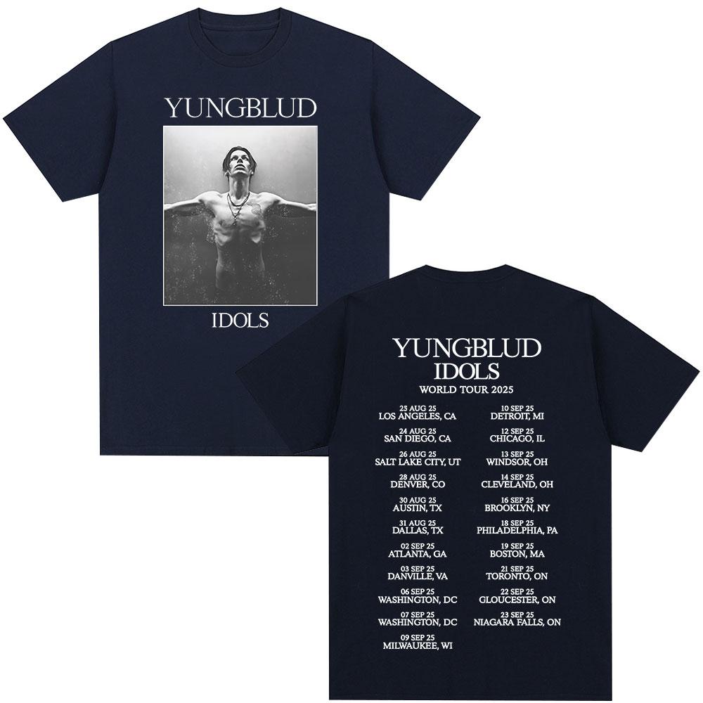 Yungblud IDOLS Album Tour T Shirts Fan Gifts Mens Women Clothing Hip Hop Short Sleeve Tshirts Oversized Summer Cotton Tshirt