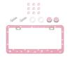 NEW Bling Crystal Car License Plate Frame Women Rhinestone License Plate Frame Cover Holder Car Accessories with Screw 31*16cm License Plate Covers