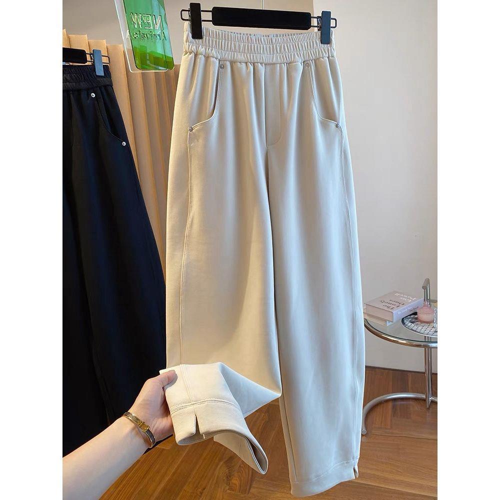 Women's Spring High Waist Loose Harem Pants - Petite Casual Lantern Style
