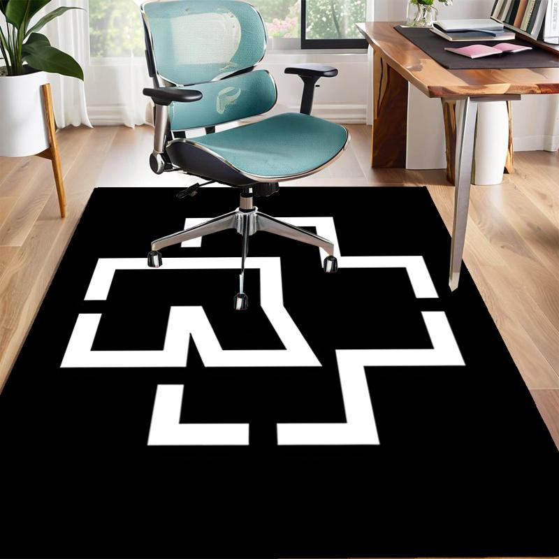 1pc Rammstein2 Design Area Rug - Non-Slip, Soft & Cozy Floor Mat for Living Room, Bedroom, Office - Indoor/Outdoor Decorative Carpet