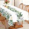 Spring Summer Eucalyptus Leaves Floral Tablecloth for Table Decor Watercolor Leaf Kitchen Dining Table Cloth Holiday Party Decor