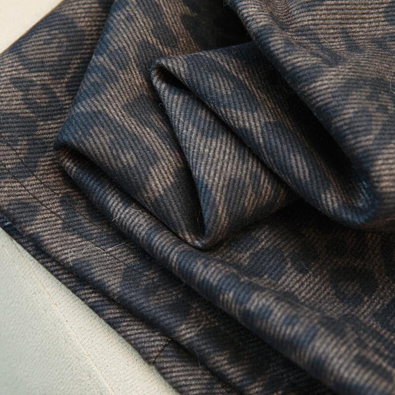 Women's Leopard Print Elastic Waist Wide-Leg Pants