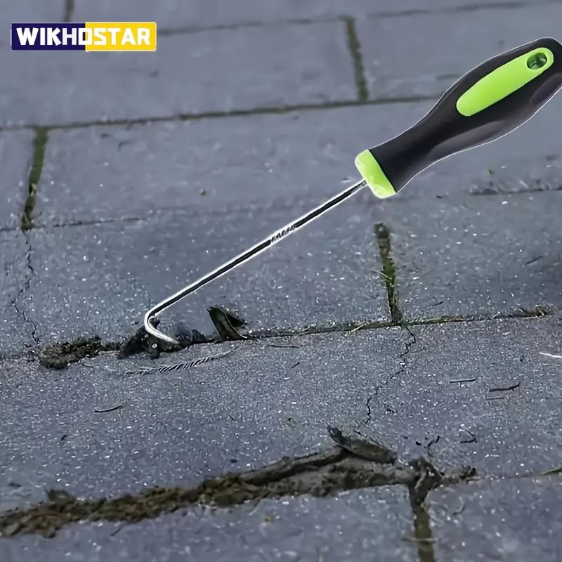 U-förmiger Nagelentfernungshaken geeignet für Gartenspalten und Pflasterfugen - leicht und handlich - aus Metallmaterial