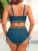 1011 New Split Swimsuit Women's High Waist To Cover Their Belly, Split Strap European and American Sexy Bikini Swimsuit Women