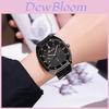 Fashion Silicone Watch Strap With Three Eye Blue Needle Male Quartz Watch For Men