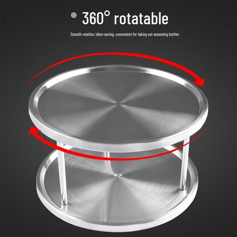 Zhi Shi Round Stainless Steel Kitchen Storage Tray
