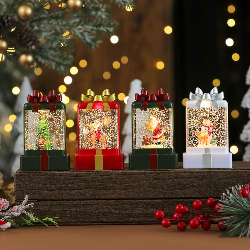 Water-filled Snowflakes, Luminous Gift Pack, Night Light, Candle Light, Decorative Items, Small Gifts, Christmas Decorations