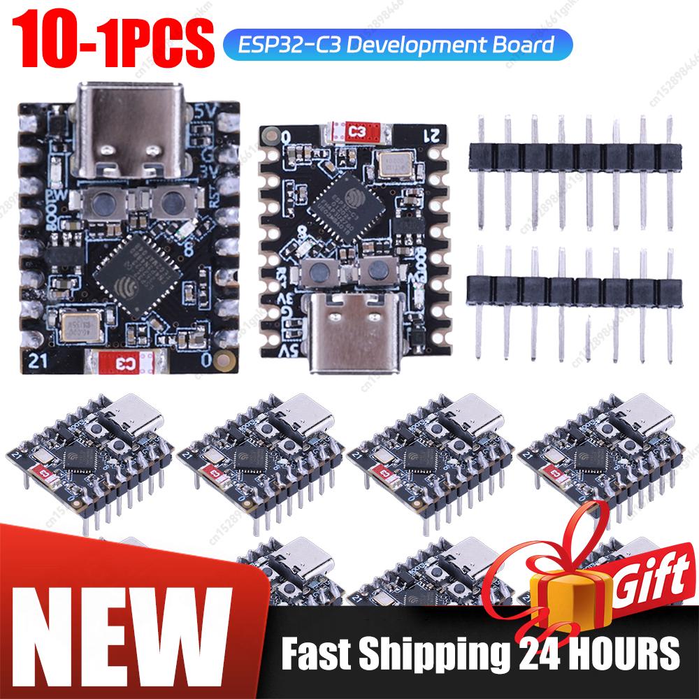 10-1PCS ESP32-C3 SuperMini WiFi Bluetooth Board ESP32 C3 Development Board IOT Board for Arduino Ultra-Low Power Consumption