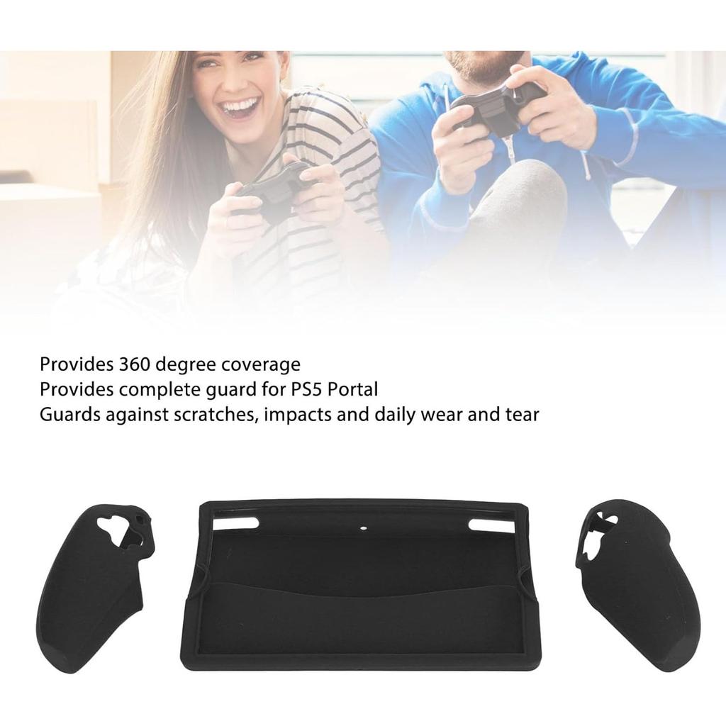 Remote Case for PS5, Remote Player Case, Shock Absorbing Scratch Proof Soft Handheld Game Console Protective Cover for PS5 Portal