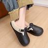 Fashion New Waterproof EVA Indoor Street Slippers For Women Winter Warm Shoes Thick Sole Soft Plush Female Home Daily Walking Slipper