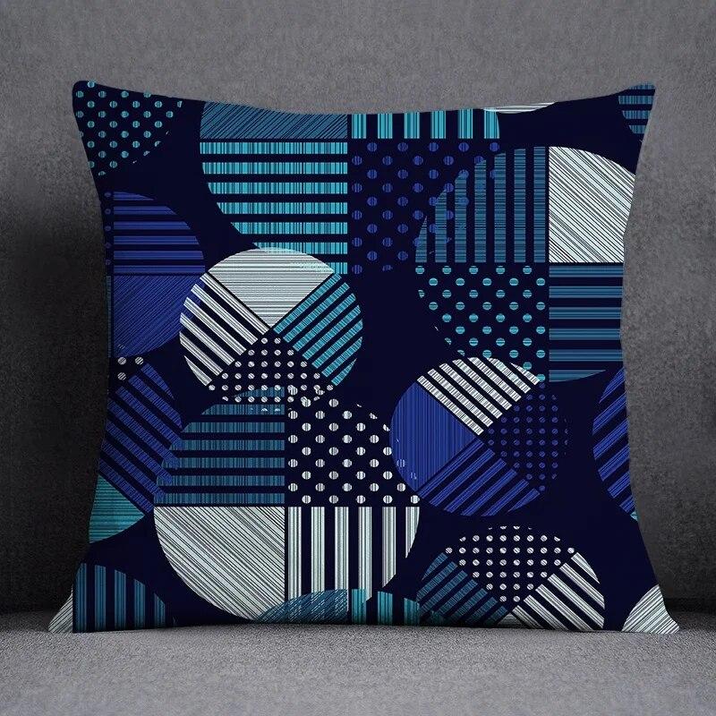 Geometric Simple Pattern Collection Home Decor Pillowcase Square   Office