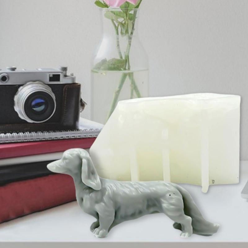 Silikonformen in Hundeform für Kerzen, Seife, Gipsdekorationen, Silikonformen aus Gips, Silikonformen für Fondant