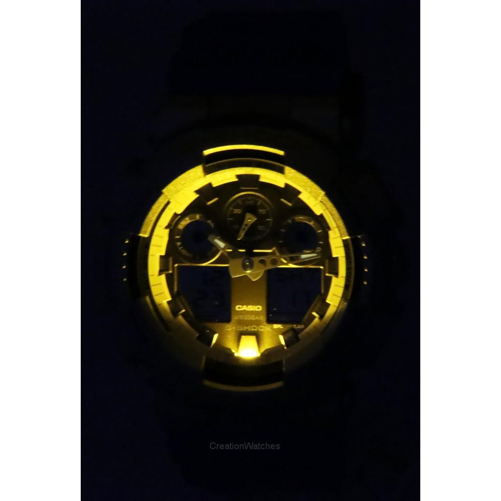 Casio G-Shock Euphoria Analog Digital Blue Resin Strap Purple Dial Quartz GA-100EU-8A2 200M Men's Watch