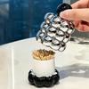 Porta Stuzzicadenti in Plastica con Coperchio Antipolvere Scatola Dispenser Stuzzicadenti Contenitore Organizer Stuzzicadenti da Tavolo per Casa Ufficio Ristorante