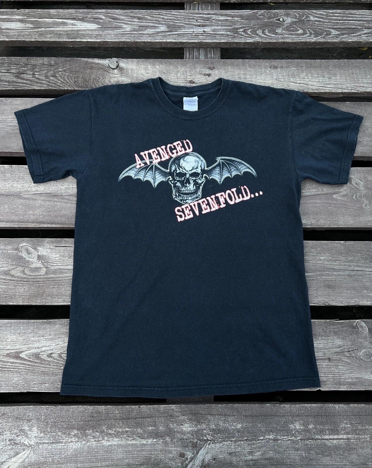 Avenged Sevenfold Vintage 2000s Rock Band T-shirt Size M 3XL