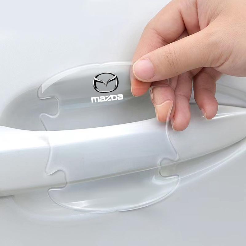 4 Pezzi Pellicola Protettiva Decorativa Adesiva Trasparente per Maniglia Porta Auto per Mazda 3 6 CX5 2 CX3 CX9 MX5 RX8 Axela Demio MS CX5 2 Axela Demio Atenza MS GJI