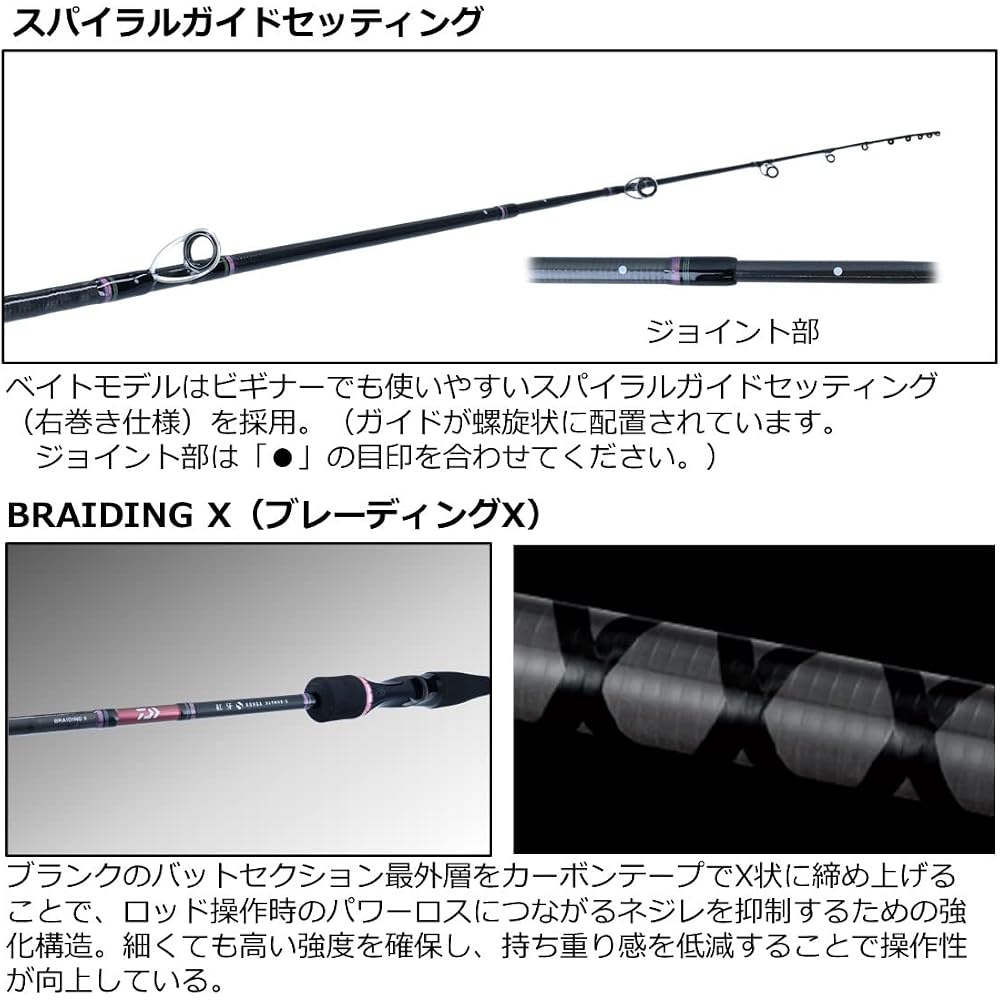 Daiwa Tyreba Rod Koya X 69MHS-S Black Lightweight Fishing Rod 6'9" Medium Heavy Action
